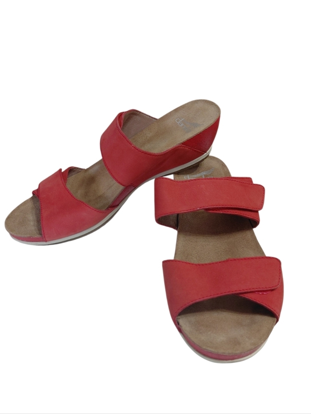 Dansko's Red Slide Sandals with Adjustable Straps Women's Size 8